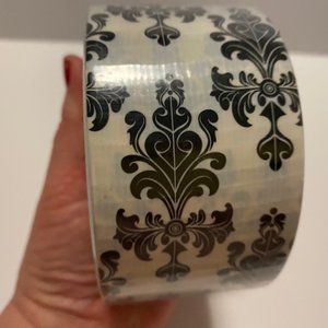 🔴 3 for $25/Black and white baroque duck tape